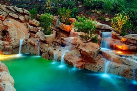 Grotto S And Waterfalls Tropical Pool Orange County By Gentili