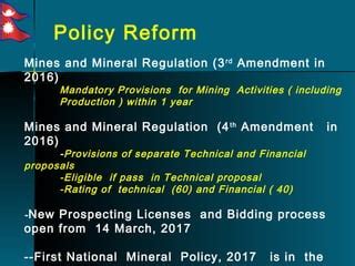 Mines And Minerals In Nepal Ppt