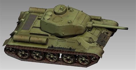 Tank T34 85 3D Model CGTrader