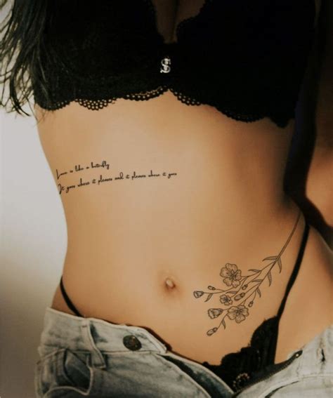 A Woman S Stomach With An Inscription On It