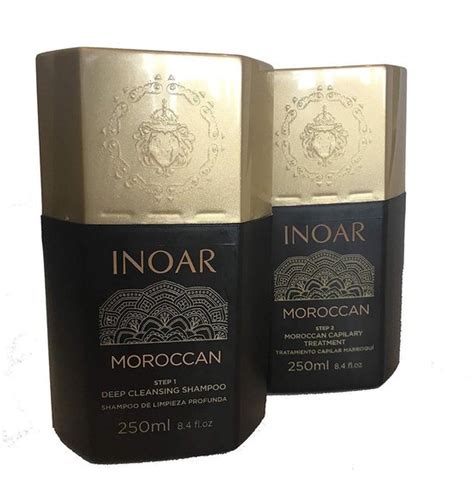 Inoar Moroccan X Ml Deep Cleansing Shampoo Keratin Treatment Set