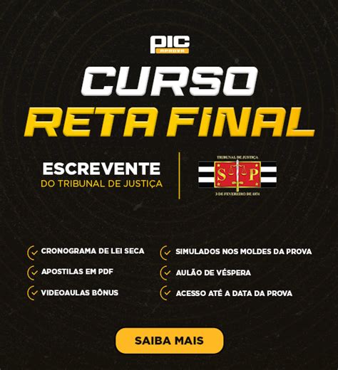 Curso Reta Final Escrevente TJSP 2024