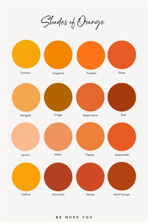 Burnt Orange Color Palette