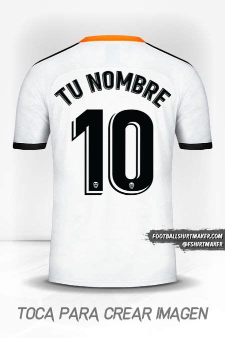 Crear Imagen De La Camiseta Personalizada De Valencia Cf Con Tu