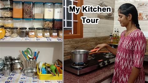 My Kitchen Tour In Tamil Non Modular My Organized New Kitchen Tour