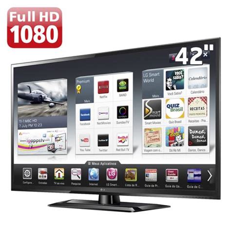 TV 42 LED LG 42LS5700 Full HD Smart TV E Conversor Digital E