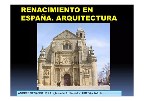 8 1 ARQUITECTURA DEL RENACIMIENTO ESPAÑOL PPT