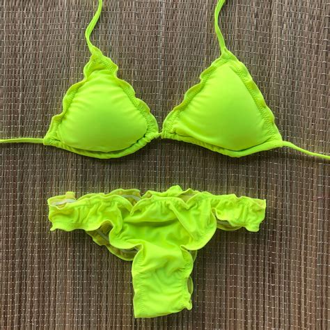 Biquíni Ripple Liso Verde Limão Dondoca Moda Feminina Dondoca Moda