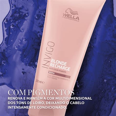 Kit Wella Invigo Blonde Recharge Duo Beleza Na Web