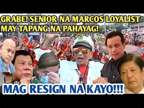 Naku Po Senior Na Marcos Loyalista From Ilocos Bumaba Ng Maynila May