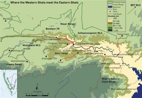 Sathyamangalam Forest Map