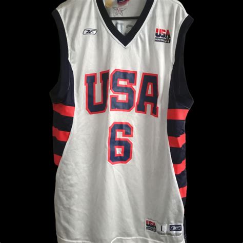 Reebok Team USA Basketball jersey, #6 McGrady,... - Depop