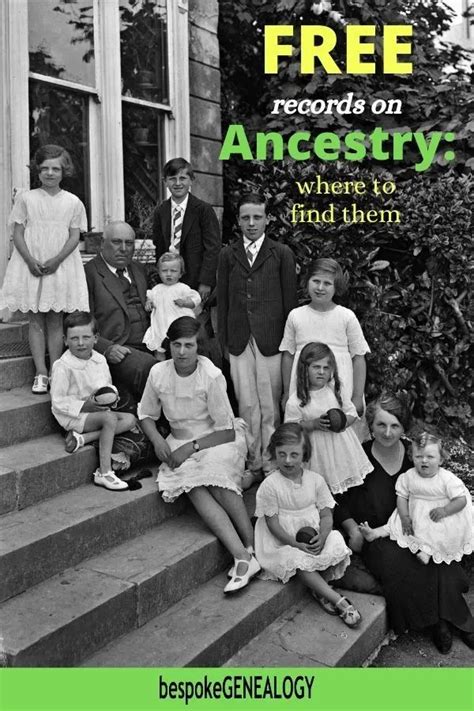 Free records on ancestry where to find them – Artofit