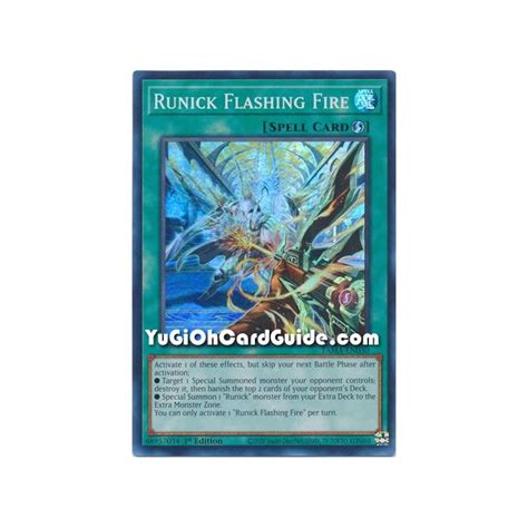 Runick Flashing Fire Super Rare