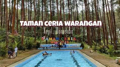 Taman Ceria Warangan Kepil Wonosobo Kolam Renang Di Antara Hutan