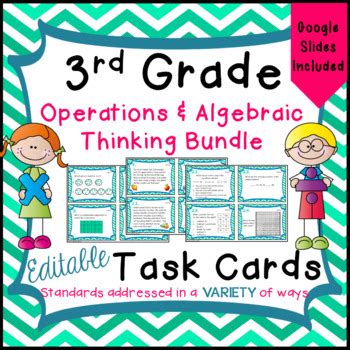 Operations And Algebraic Thinking Task Card Bundle Oa Oa