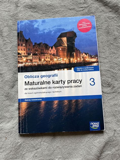 Maturalne karty pracy geografia 3 Czarnówczyn OLX pl