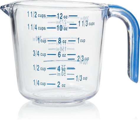 Arrow Plastic 00030 1 12 Cool Grip Measuring Cup Plastic Clear