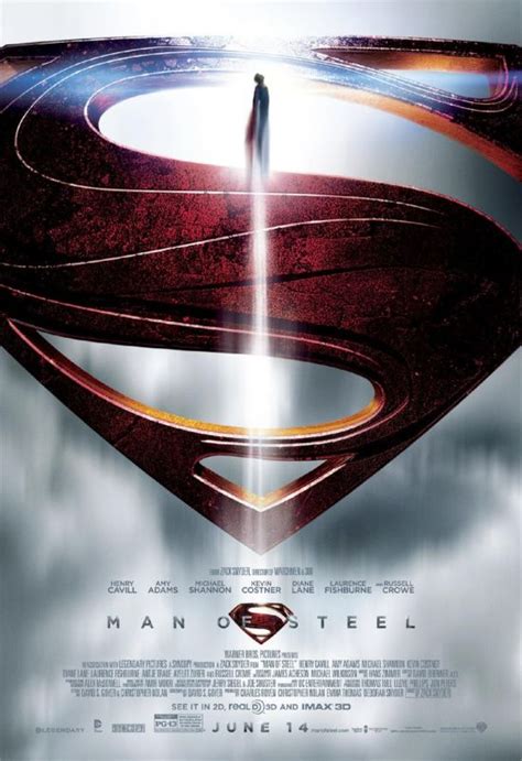 New Man Of Steel Poster Shows Logo And Flight