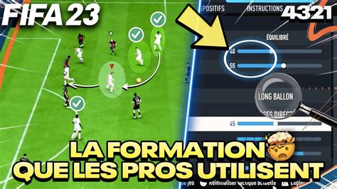 TUTO FIFA 23 La FORMATION CHEATÉ DES PROS TACTIQUES PERSO 4321