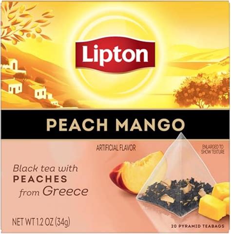 Lipton Green Tea Orange Passionfruit And Jasmine 20 Count Box Black Teas