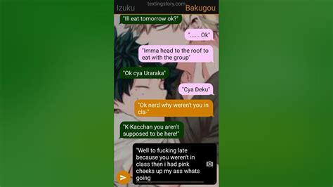 Bakugou X Deku Texting Story Youtube