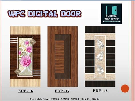 Bheema Wpc Digital Printed Door For Industry At Rs 223 Sq Ft In