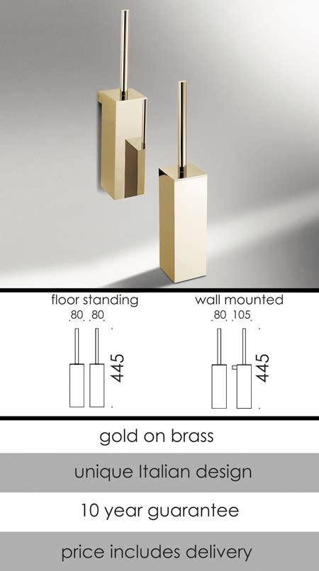 Gold Bathroom Accessories Gold Plated Toilet Brush Toilet Brushes