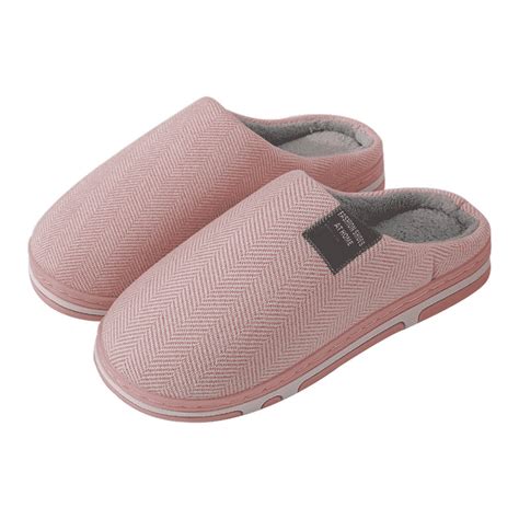 Yuhaotin Travel Slippers Foldable Men S Women S Indoor Home Shoes Warm Shoes Soft Soled Cotton