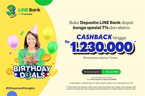 Promo Deposito Birthday Deals Line Bank