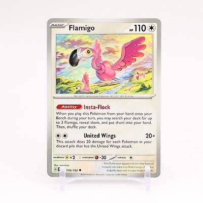 Flamigo 170 193 Paldea Evolved Uncommon Pokemon NM MINT EBay