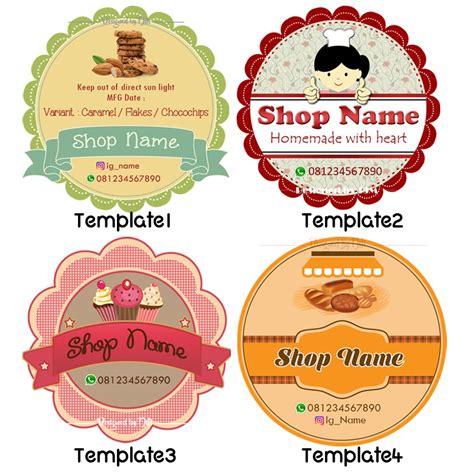 Contoh Desain Sticker Label Makanan Lengkap Imagesee Riset