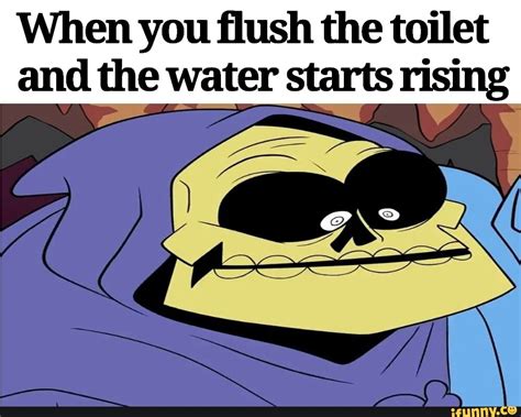 When You Flush The Toilet And The Water Starts Rising Ifunny