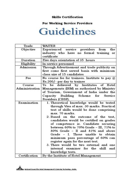 Waiter Skill Testing Pdf Tableware Hygiene
