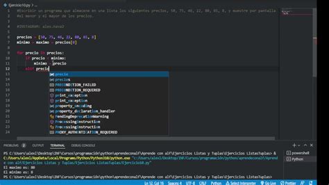 Ejercicio Listas Y Tuplas Programaci N En Python Youtube