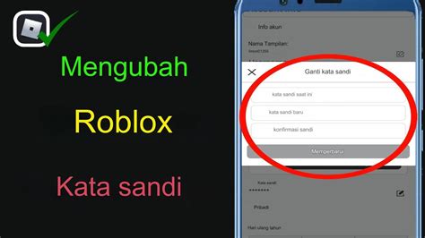 Cara Mengubah Kata Sandi Roblox Ubah Kata Sandi Roblox Anda Di Ponsel