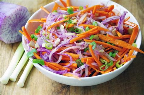 Carrot And Purple Daikon Radish Salad Recipe Suburbia Unwrapped