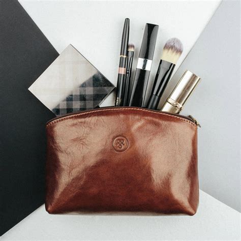 Small Leather Makeup Bag For Purse