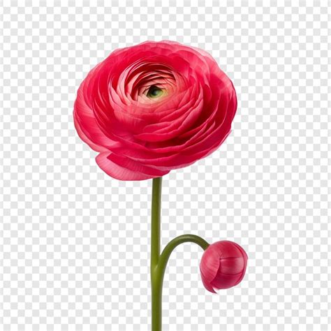 Premium Psd Ranunculus Flower Png Isolated On Transparent Background