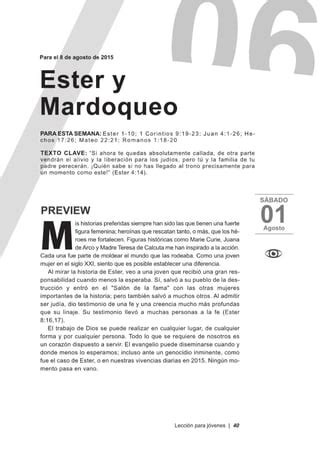 Leccion Joven Ester Y Mardoqueo PDF