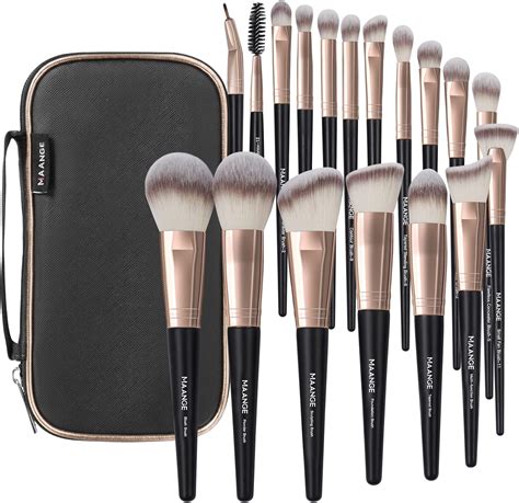 Makeup Brushes With Case Maange Pcs Professional Makeup Brush Set