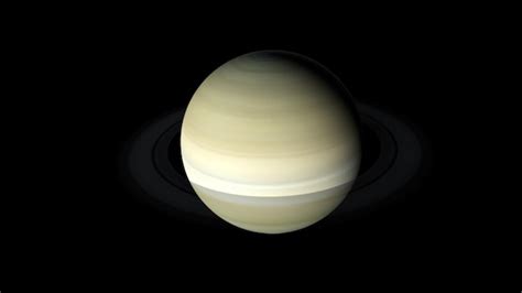 Planeta Saturno Dos Lados Escuro E Iluminado Renderiza O D Gerada Por