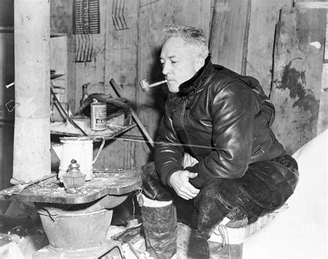 Admiral Byrd Relaxing During Expedition by Bettmann