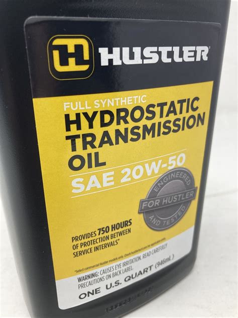 Hustler Full Synthetic Hydrostatic Transimission Oil Sae W Qt