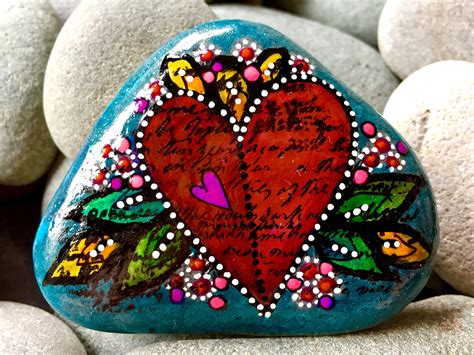 I Hold You in My Heart / Painted Stones/ Painted Rocks/ Heart | Etsy ...