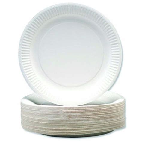 Round Disposable Thermocol Plate For Serving Food Size 12inch