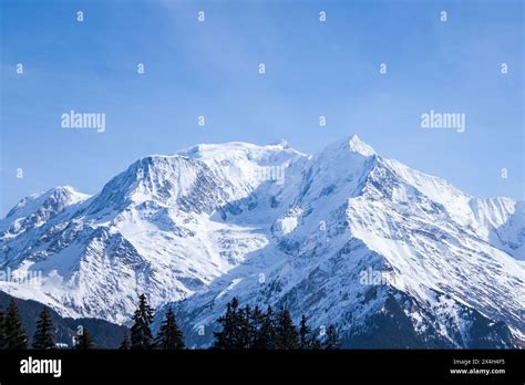 The French Alps Les Contamines Stock Photo Alamy