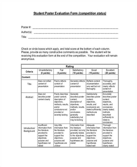 Free 22 Sample Presentation Feedback Forms In Pdf Excel Ms Word