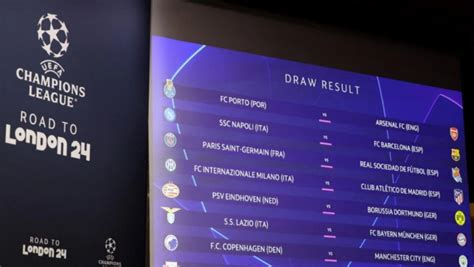 Xác định 8 Cặp đấu Của Vòng Knock Out Champions League 2023 2024 Binh Phuoc Tin Tuc Binh