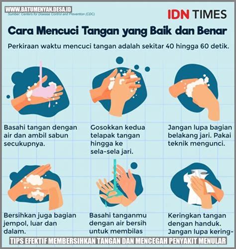 Tips Efektif Membersihkan Tangan Dan Mencegah Penyakit Menular Batu